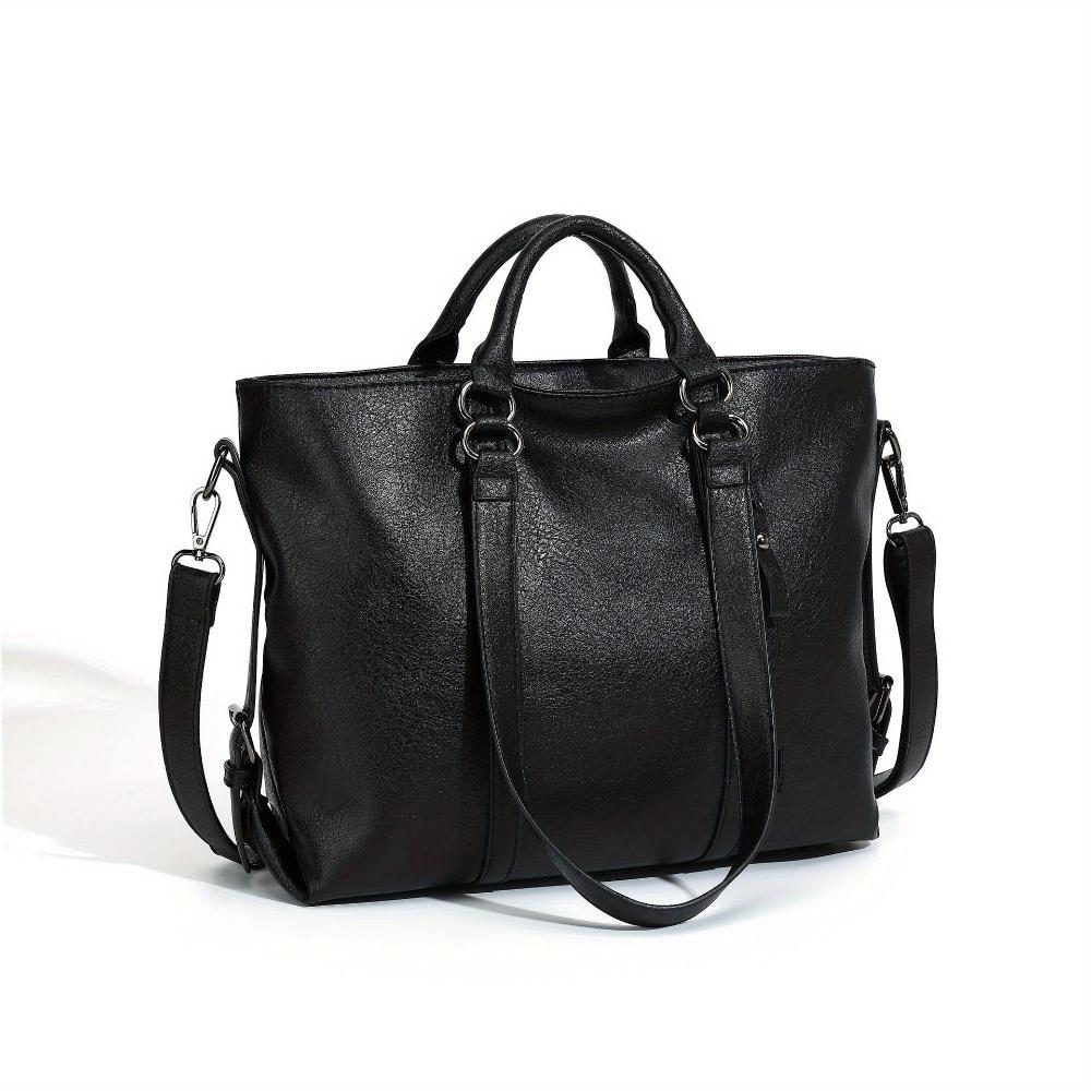 Bianca™ | Borsa Shopper Elegante e Versatile in Ecopelle con Tracolla Removibile