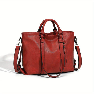 Bianca™ | Borsa Shopper Elegante e Versatile in Ecopelle con Tracolla Removibile