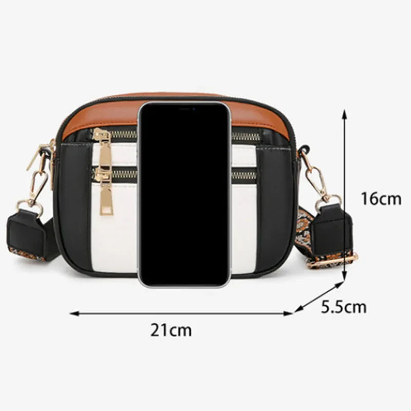 Borsa a Tracolla Viola in Pelle Finlandese