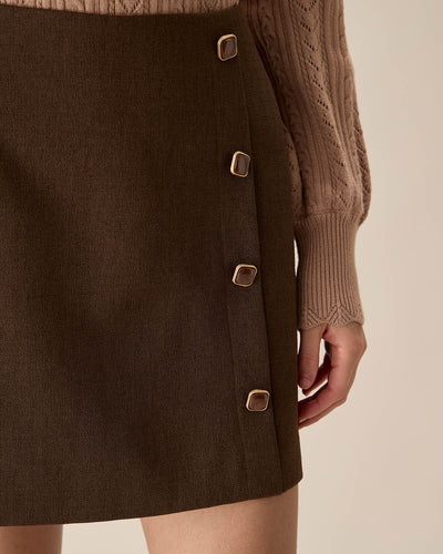 Chiara™ - Mini gonna elegante con bottoni