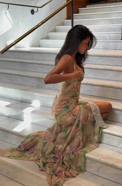 Clara ™ — Abito Cerimonia Elegante con Spacco