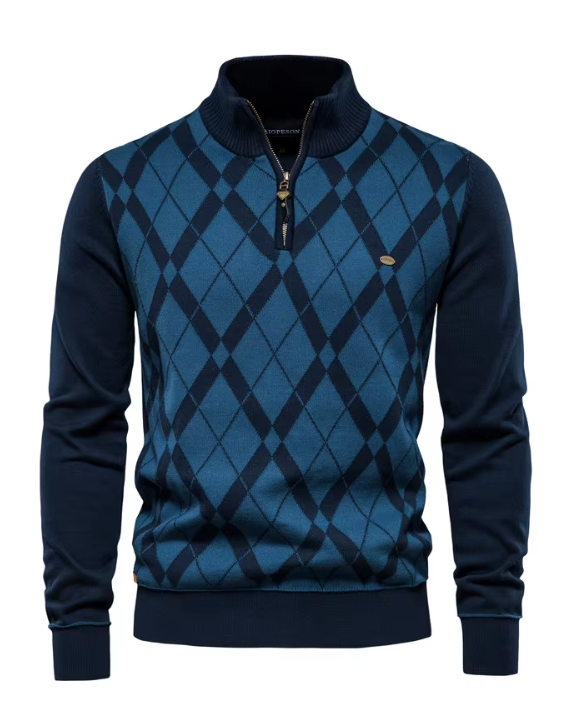 Elegante Pullover Uomo a Mezzo Zip | Comfort e Stile