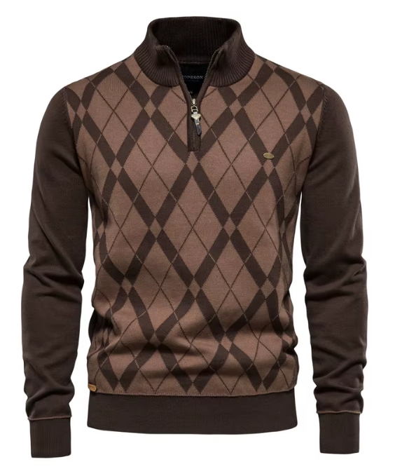 Elegante Pullover Uomo a Mezzo Zip | Comfort e Stile