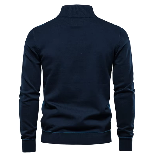 Elegante Pullover Uomo a Mezzo Zip | Comfort e Stile