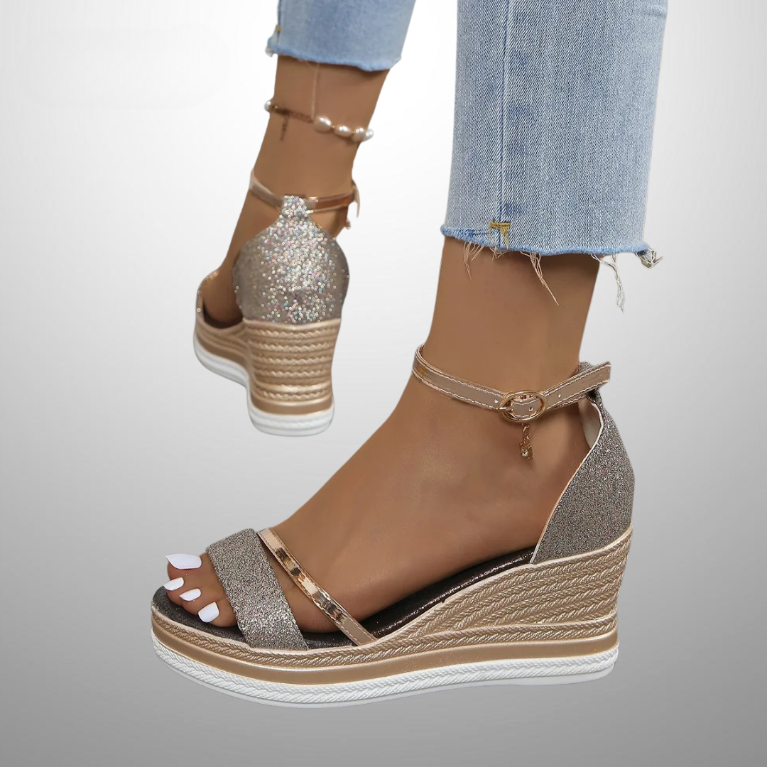 Elena™ | Sandali Comodi con Zeppa Elegante