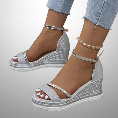 Elena™ | Sandali Comodi con Zeppa Elegante