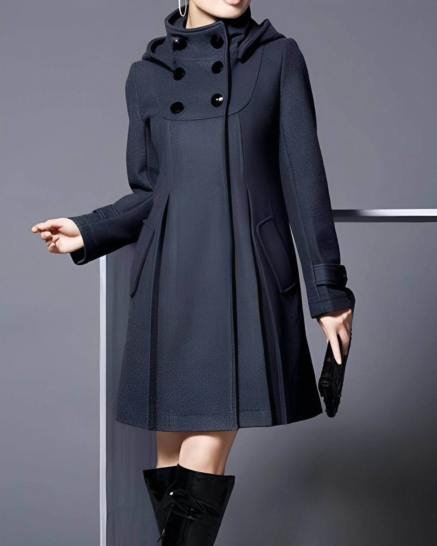 Filomena™ | Elegante Cappotto Donna Nero