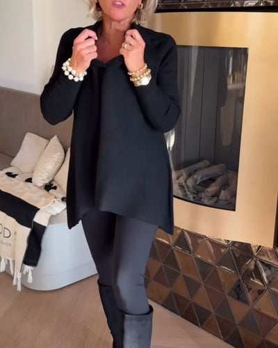 Giacca Invernale Uomo con Collare Irregolare e Maniche Lunghe