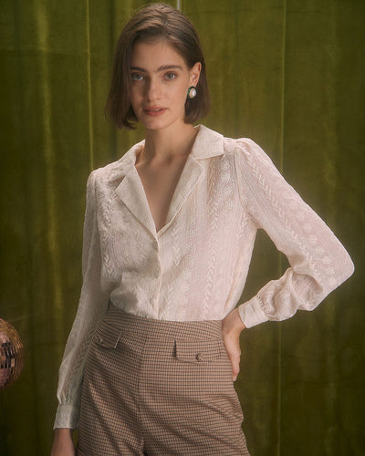 Giulia™ - Camicetta Elegante con Ricamo