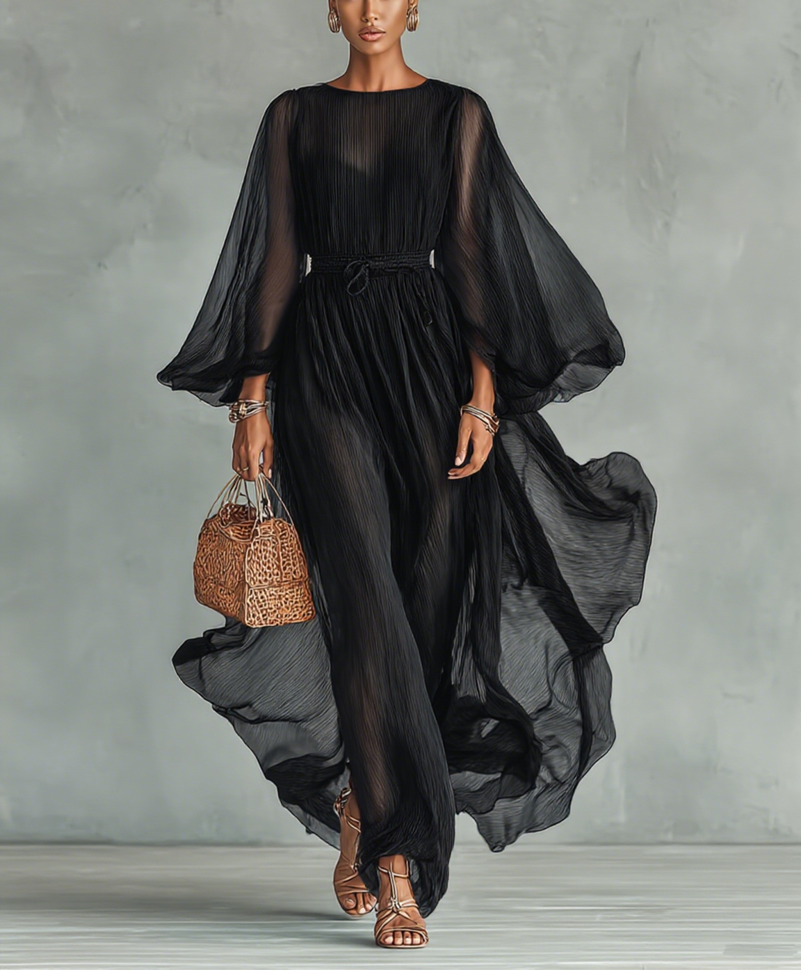 Isabella™ | Abito Lungo Elegante con Maniche Lunghe