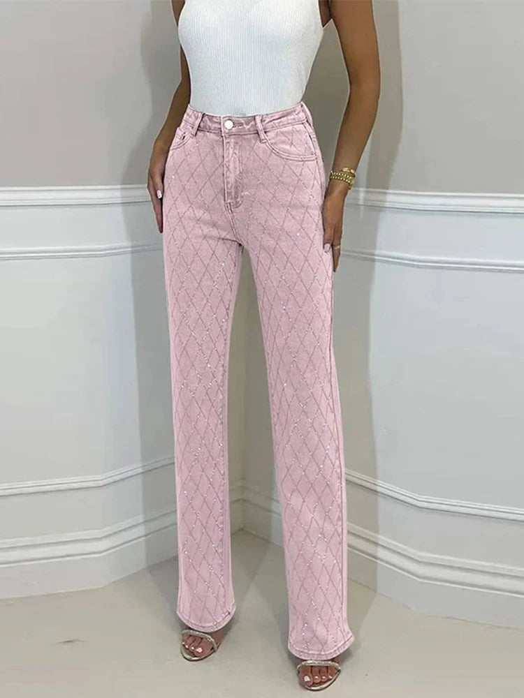 Jeans Eleganti Donna con Strass | Stile e Comfort