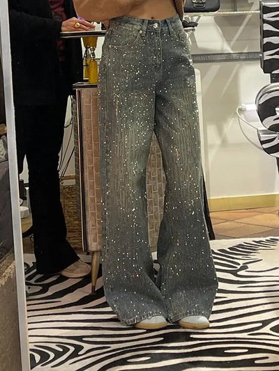 Jeans Eleganti | Stile Hip-Hop con Strass