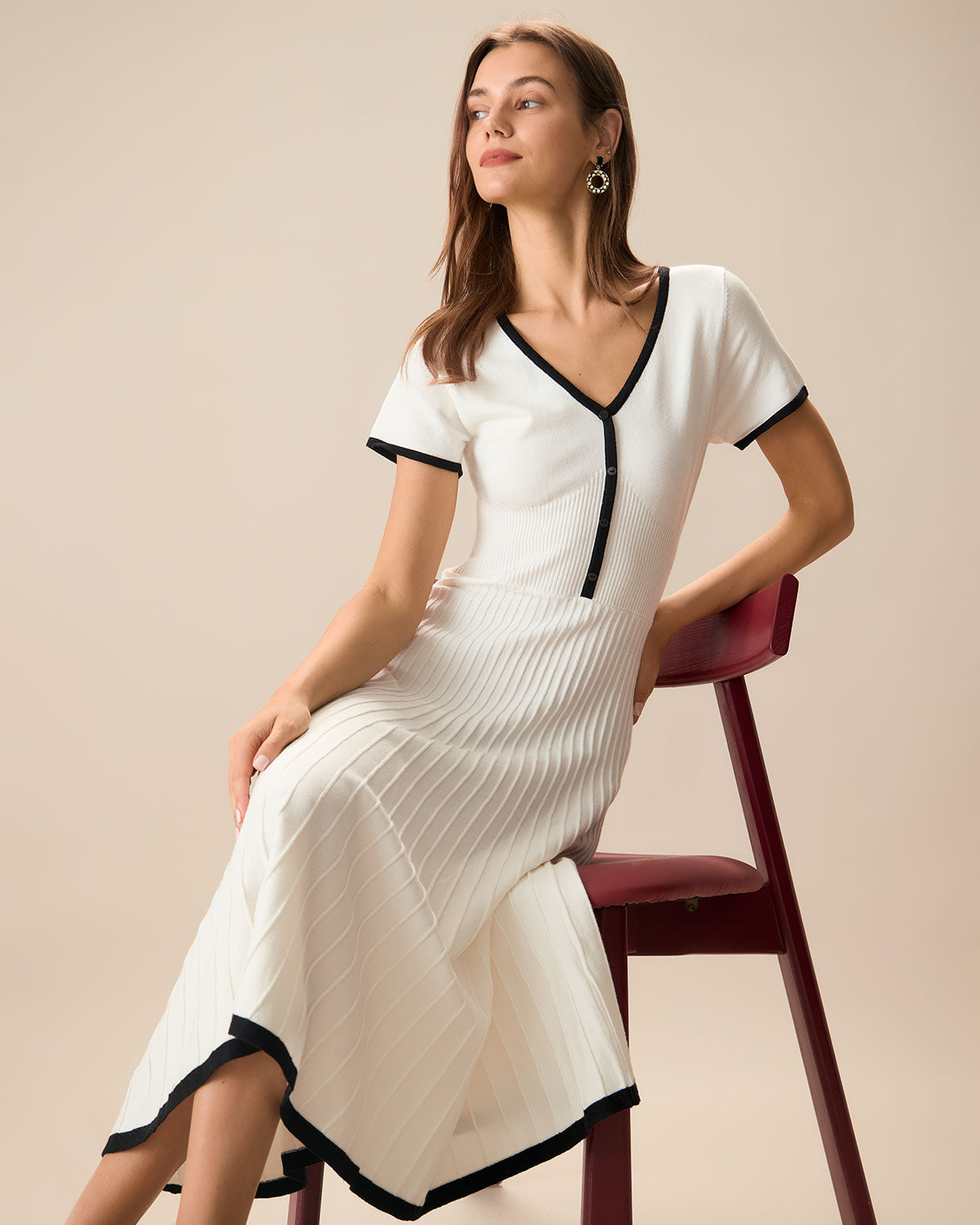 Livia™ – Abito Midi Elegante e Confortevole