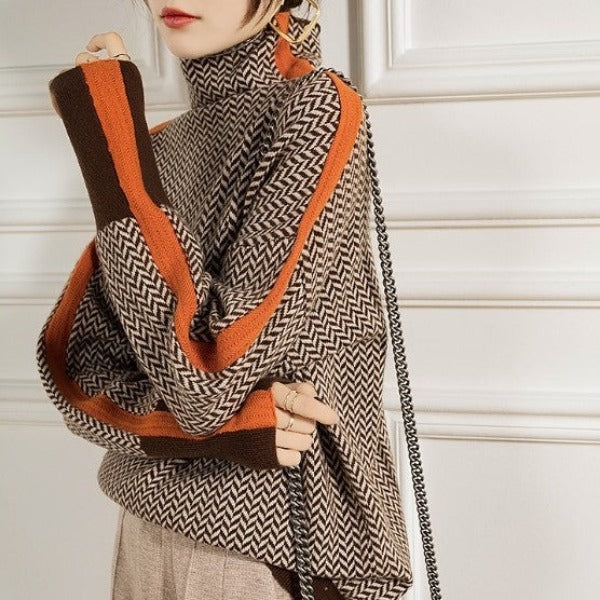 Maglione Donna Marieke™ con Strisce Contrastanti