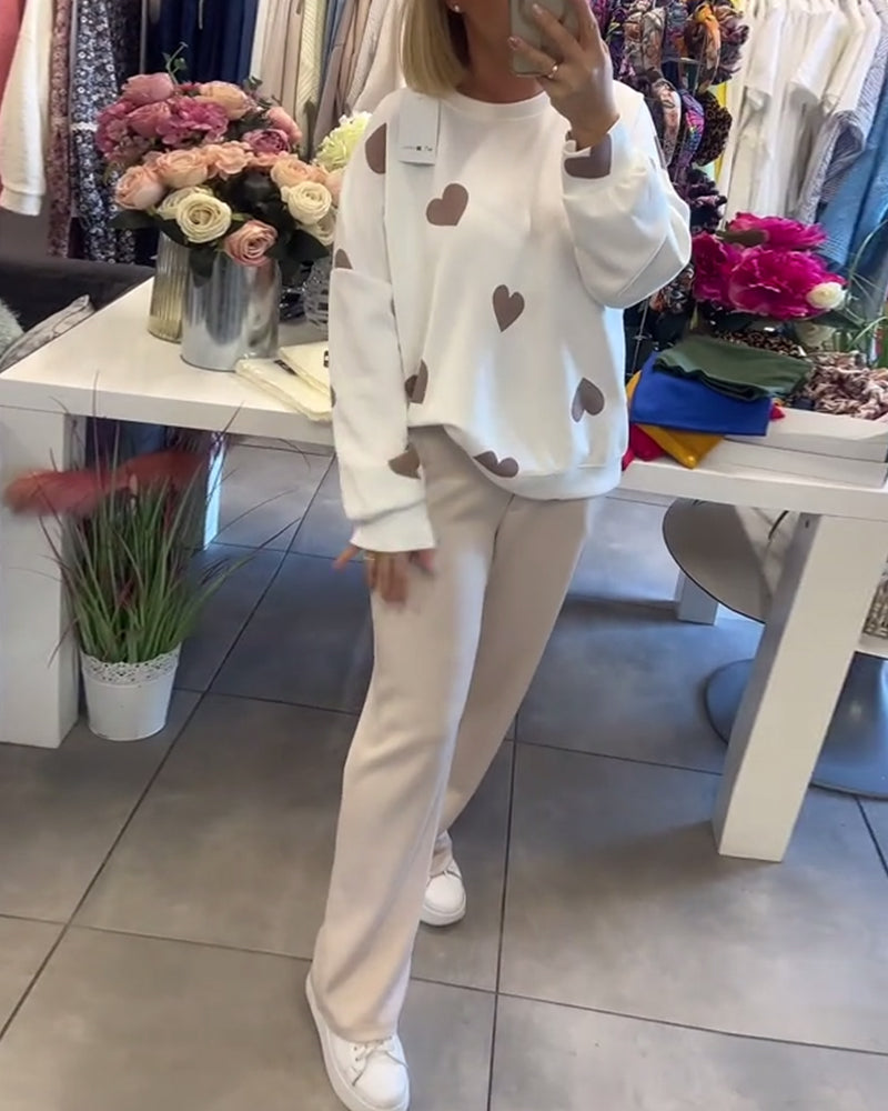 Mila™ | Maglione Donna in Cotone con Cuori