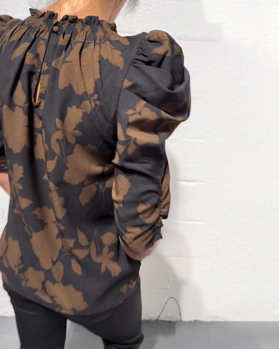 Ruch™ | Camicetta Elegante con Maniche a Pompa