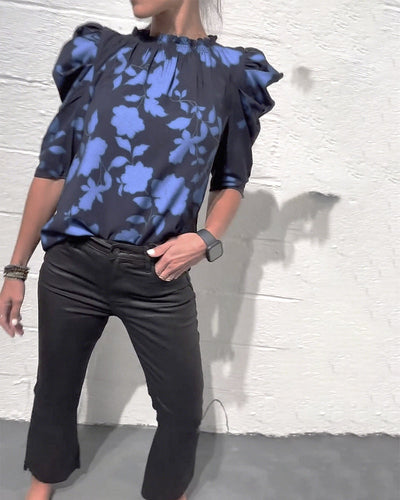 Ruch™ | Camicetta Elegante con Maniche a Pompa