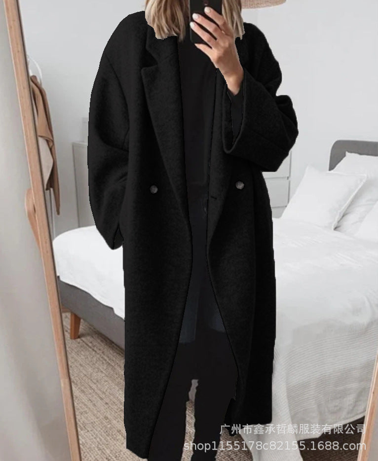 Serena™ | Cappotto Elegante Donna Nero