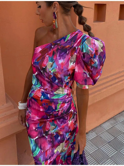 Sofia™ - Abito Monospalla Elegante e Confortevole