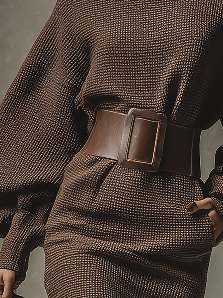 Sofia™ | Abito Elegante Donna in Maglia con Cintura Strutturata 2