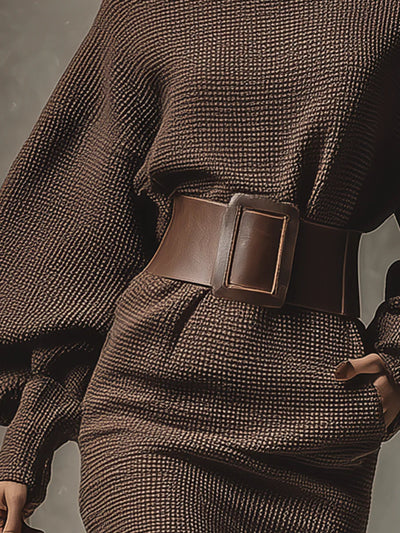 Sofia™ | Abito Elegante Donna in Maglia con Cintura Strutturata 2