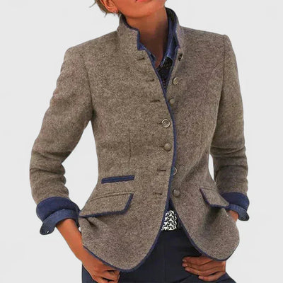 Sofia™ | Blazer Donna Elegante in Misto Lana Morbida 0