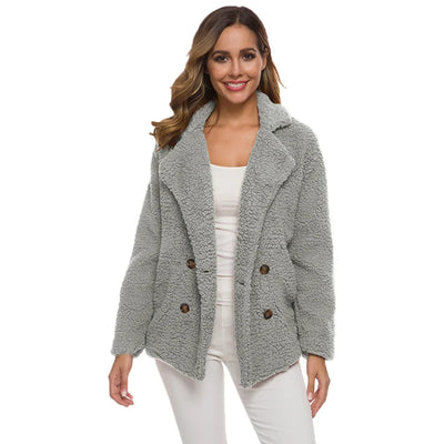 Sofia™ | Cappotto Lungo Nero Elegante da Donna