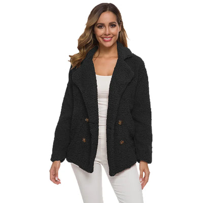 Sofia™ | Cappotto Lungo Nero Elegante da Donna