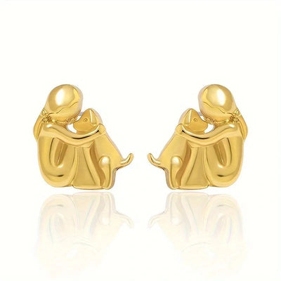 Sofia™ | Eleganti Orecchini Oro Cane