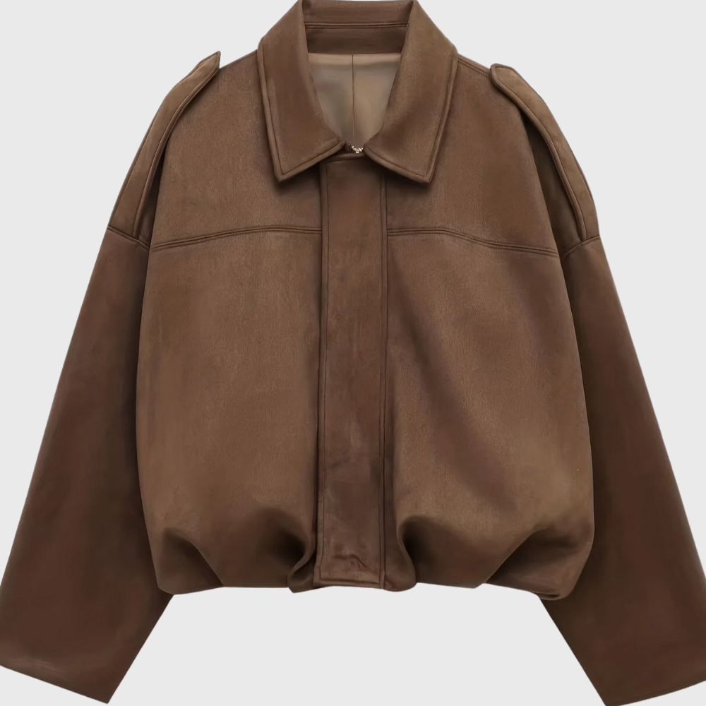 Sofia™ | Giacca Pelle Donna Corta Scamosciata