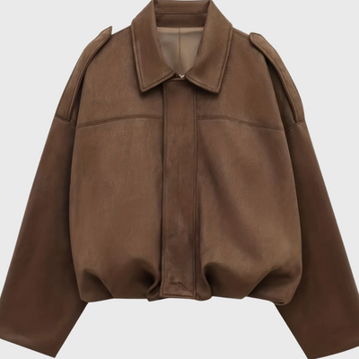 Sofia™ | Giacca Pelle Donna Corta Scamosciata