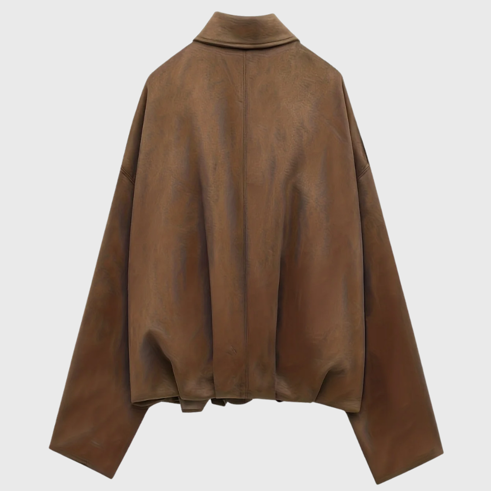 Sofia™ | Giacca Pelle Donna Corta Scamosciata