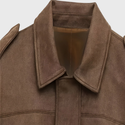 Sofia™ | Giacca Pelle Donna Corta Scamosciata