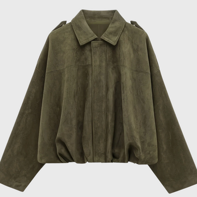 Sofia™ | Giacca Pelle Donna Corta Scamosciata