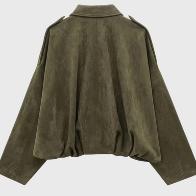 Sofia™ | Giacca Pelle Donna Corta Scamosciata