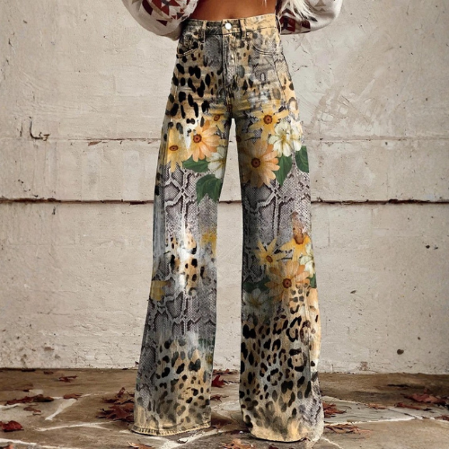 Sofia™ | Pantaloni Donna Vintage in Stile Bohémien con Vita Alta 0